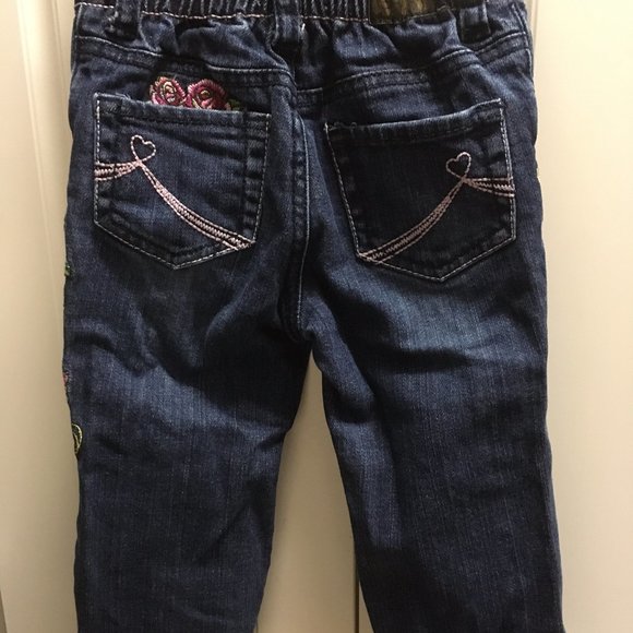 Children's Place 18 mo Butterfly Flower Jeans CUTE - Picture 5 of 10